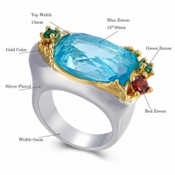 joyas anillos piedras azules