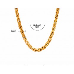 collar  dorado 40 cm de largo