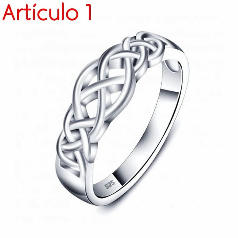 anillos de plata de ley 925 celta